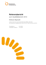 Qualitätsbericht 2014 Klinikum Bayreuth
